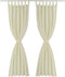 vidaXL - Micro-Satijnen - Gordijnen - met - Ringen - 140 - x - 225 - cm - 2 - stuks - (Creme)