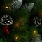 vidaXL - Kerstdecoratie - met - verlichting - 40 - cm - PVC - groen