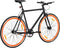 vidaXL - Fiets - met - vaste - versnelling - 700 - c - 59 - cm - zwart - en - oranje