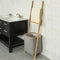 SoBuy FRG263-N - Badkamerrek - 3 Stangen - Uitneembare Wasmand - Bamboe