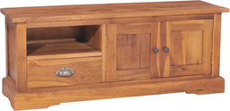 vidaXL - Tv-meubel - 100x30x40 - cm - massief - teakhout