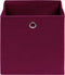vidaXL - Opbergboxen - 4 - st - 32x32x32 - cm - stof - donkerrood