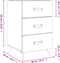 vidaXL - Nachtkastje - 40x40x66 - cm - bewerkt - hout - sonoma - eikenkleurig