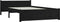 vidaXL - Bedframe - massief - hout - zwart - 140x200 - cm