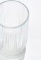 Mica Decorations Merlot - Drinkglazen set - Geribbelde afwerking - 400 ml - (set van 6)