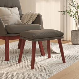 vidaXL - Voetenbank - 45x29,5x35 - cm - kunstleer - grijs