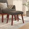 vidaXL - Voetenbank - 45x29,5x35 - cm - kunstleer - grijs