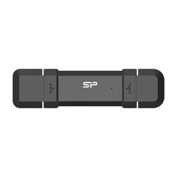 Silicon Power DS72 - USB flash drive 250 GB - USB Type-A / USB Type-C 3.2 Gen 2 - Zwart