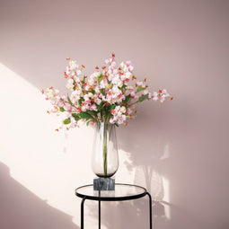 PTMD Garden Flower Clerodendrum Kunsttak - 40 x 29 x 82 cm - Roze