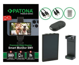 PATONA 4199 - Camerabeeldscherm - 10,1 cm (3.97") Touchscreen 480 x 800 Pixels - Zwart