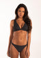 Beachlife Textured Leo - Easy fit bikinitop Dames - Cupmaat B t/m D - Grijs/Antraciet/Dierenprint