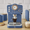 Swan Nordic Retro Espressomachine – Blauw – Espresso, Koffie & Cappuccino