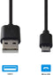 Grab 'n Go Micro-USB naar USB-A kabel - 2m - Laad en datakabel - Zwart