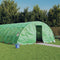 vidaXL - Tuinkas - met - stalen - frame - 50 - m² - 10x5x2,3 - m - groen