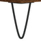 vidaXL - Nachtkastje - 40x30x50 - cm - bewerkt - hout - bruin - eikenkleur