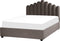 VINCENNES - Bed met opbergruimte - Taupe - 140 x 200 cm - Fluweel