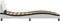 vidaXL - Bedframe - met - hoofdbord - kunstleer - zwart - en - wit - 90x190 - cm