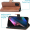 iMoshion Hoesje Geschikt voor Oppo Find X3 Pro 5G Hoesje Met Pasjeshouder - iMoshion Luxe Bookcase - Bruin