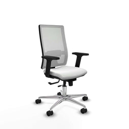 Piqueras y Crespo 2D086N0 - Bureaustoel - Verstelbare hoogte met armleuning - Wit
