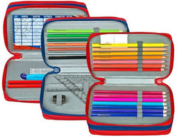 3-Vaks Gevulde Etui Spiderman