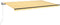 vidaXL - Luifel - automatisch - met - LED - en - windsensor - 500x300 - cm - geel - en - wit