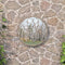vidaXL - Tuinspiegel - rond - 60x3 - cm - ijzer - zandkleurig