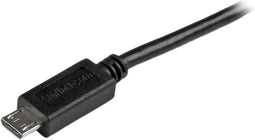 StarTech.com KD13066 - USB naar Micro USB-kabel 3 m - Slank ontwerp - Zwart