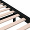 vidaXL - Bedframe - massief - hout - zwart - 120x190 - cm