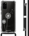 iMoshion Hoesje Geschikt voor Samsung Galaxy S20 Plus Hoesje Met Koord - iMoshion Design Hoesje met Koord - Wit / Transparant / Dandelion