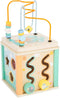 Small Foot - Houten Activiteitenkubus en Motoriekspiraal Pastel