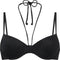 Hunkemöller Luxe Dames Bikinitopje - Spaghetti bandje - Zwart - Maat D90