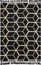 Brink en Campman - Arabiska Geometrisk 63305 Vloerkleed - 250x350 - Rechthoek - Laagpolig Tapijt - Modern - Zwart_wit