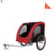 Trixie Joggerset - Fietskar Large - 360 graden zwenkwiel - Rood/Zwart
