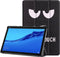 iMoshion Tablet Hoes Geschikt voor Huawei MediaPad M5 Lite 10.1 inch - iMoshion Design Trifold Bookcase - Zwart / Meerkleurig /Don't touch
