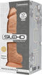 SILEXD – Dual Density siliconen beige dildo met balzak – 26.6 cm