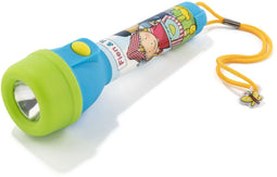 Fien & Teun zaklamp - speelgoed kinderzaklamp - lichtgewicht - geel blauw groen