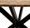 Kick eettafel Jake - 120cm - bruin