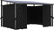 vidaXL - Prieel - met - gordijn - 405x294x244 - cm - antraciet