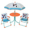 FUN HOUSE 713095 INDIAN PANDA Tuinmeubilair met een tafel, 2 klapstoelen en een parasol voor kind...