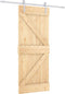 vidaXL - Schuifdeur - met - beslag - 80x210 - cm - massief - grenenhout