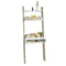SoBuy FRG111-WN - Boekenplank met Bureau - Wandmodel MDF/Spaanplaat - 40 x 65 x 176 cm - Wit/Naturel