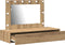 vidaXL - Wandkaptafel - met - LED - Verlichting - in - Artisan - Eiken