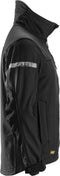 Snickers Workwear Softshell Jack - Fleece - Ergonomische pasvorm - Zwart - M