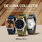 Johnny Loco Luna II - Horloge Heren - Roestvrij Stalen Kast - Saffierkristal - 41,3mm - Waterdicht tot op 100M - Gold