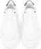PS Poelman GABA Heren sneakers - Chunky zool 3.5 cm - Wit met blauw (43)