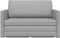 vidaXL - Vloersofa - Bed - 2-in-1 - Cloud - Grijs - 124x71x78 - cm - Stof