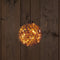 Anna Collection verlichte kerstbal glas - antiek goud -D15 cm- 15 leds