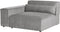 HELLNAR - Hoekbank 2-zits - Grijs - Linkszijdig - Polyester