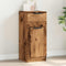 vidaXL - Dressoir - 30x30x70 - cm - bewerkt - hout - oud - houtkleurig