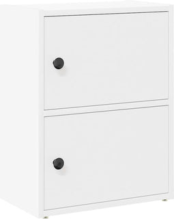 vidaXL - Boekenkast - 40x24x52 - cm - bewerkt - hout - wit